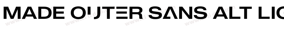 MADE Outer Sans Alt Light PERSONAL USE字体转换